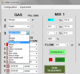 GSM-Comm - remote control application for GSM-3 Programmable Gas Mixer